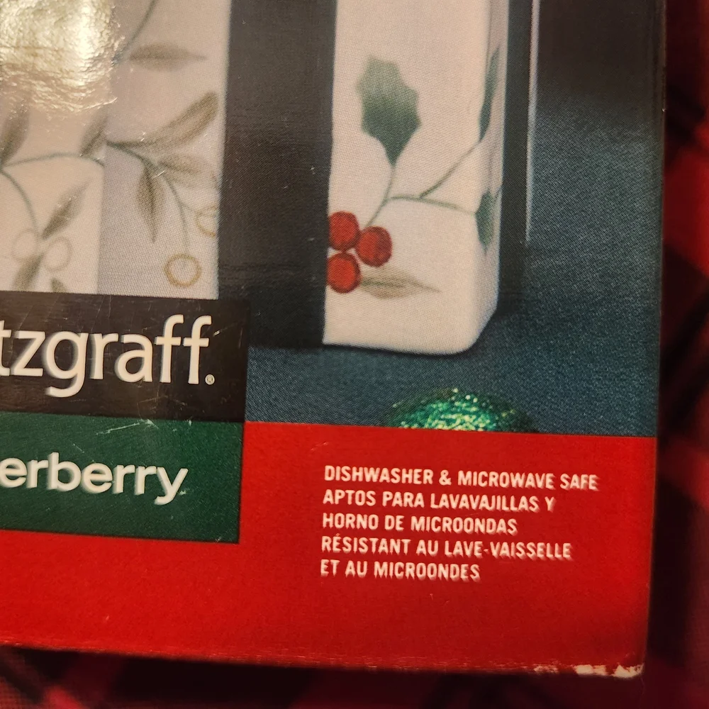 Pfaltzgraff Winterberry Salt & Pepper Set In Original Box